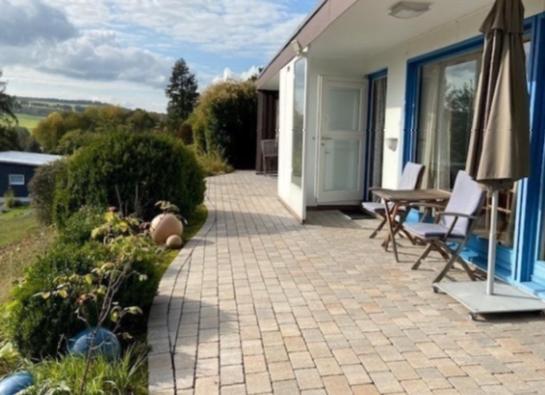 Idyllisch Wohnen Im Weserbergland - Bungalow Mit Phantastischer Aussicht Fuer 4 Personen Polle エクステリア 写真